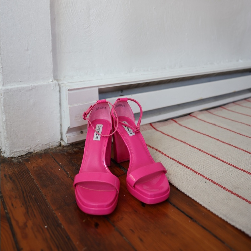 Steve Madden Hot Pink Block Heels